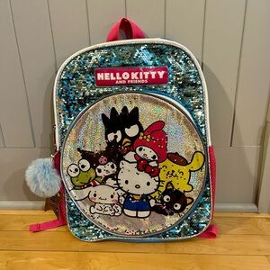 Hello Kitty and Friends — Blue Sequin Backpack